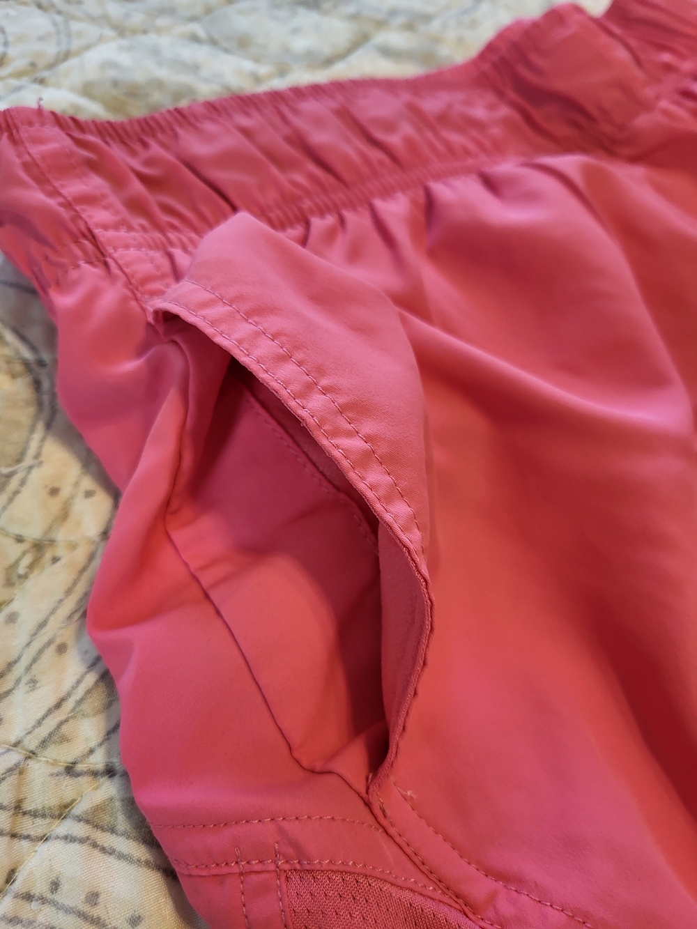 Athletic Works Coral Pink Women's Athletic Shorts - Picture 2 of 7